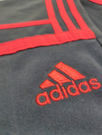 Pantalón Adidas Challenger Gris - Bandas Rojas - Logo Adidas