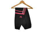 PANTALÓN ADIDAS CHALLENGER NEGRO - BANDAS TRICOLOR ROSAS - TALLA XS/S